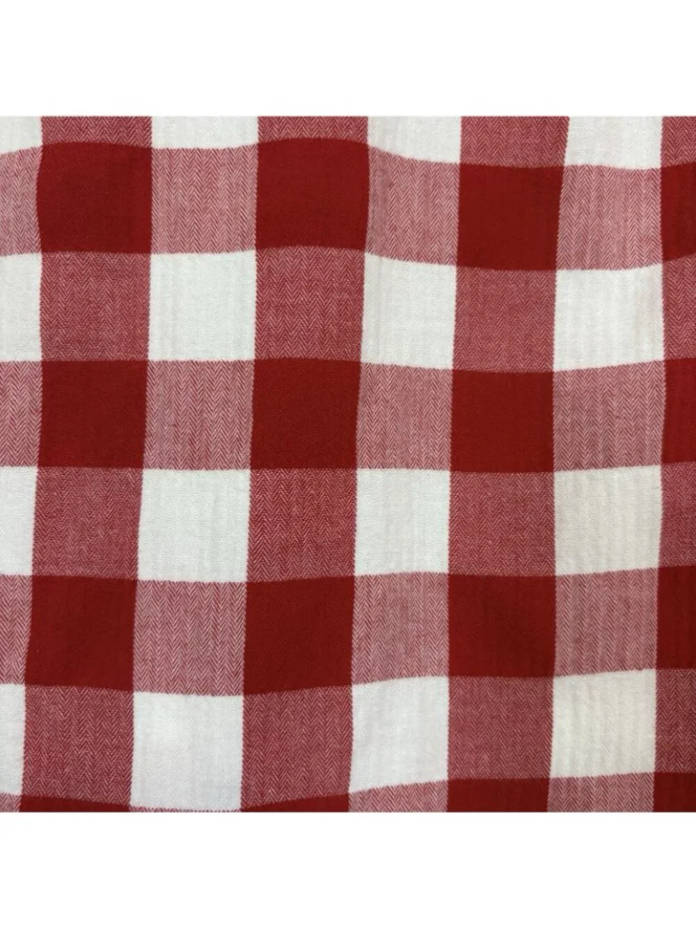 Abercrombie Red Check Button Front Long Sleeve Shirt